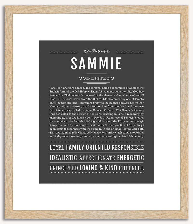 Sammie (male) | Name Art Print