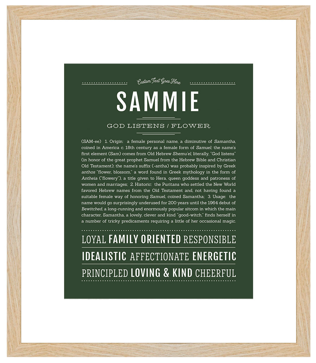 Sammie (male) | Name Art Print