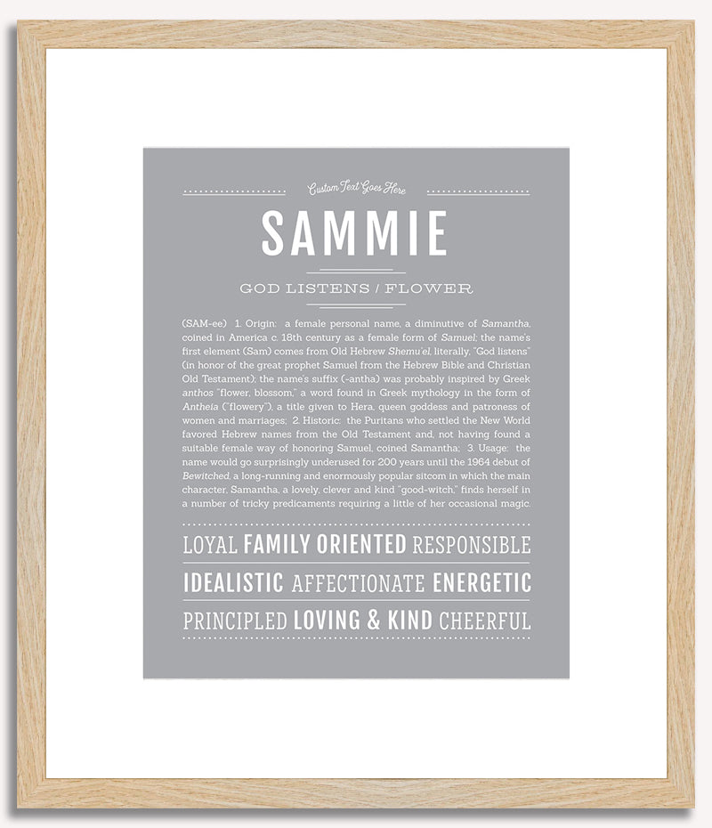 Sammie (female) | Name Art Print