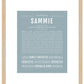 Sammie (female) | Name Art Print