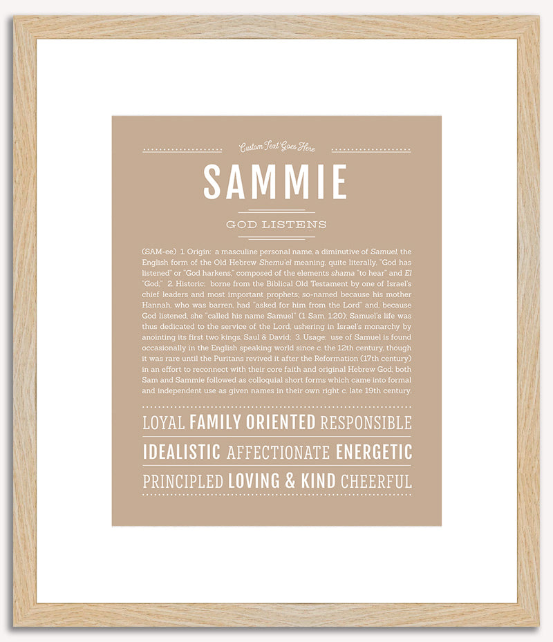 Sammie (male) | Name Art Print