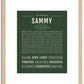 Sammy | Name Art Print