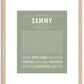 Sammy | Name Art Print