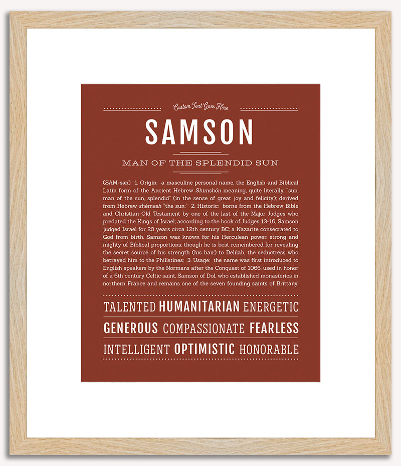 Samson | Name Art Print