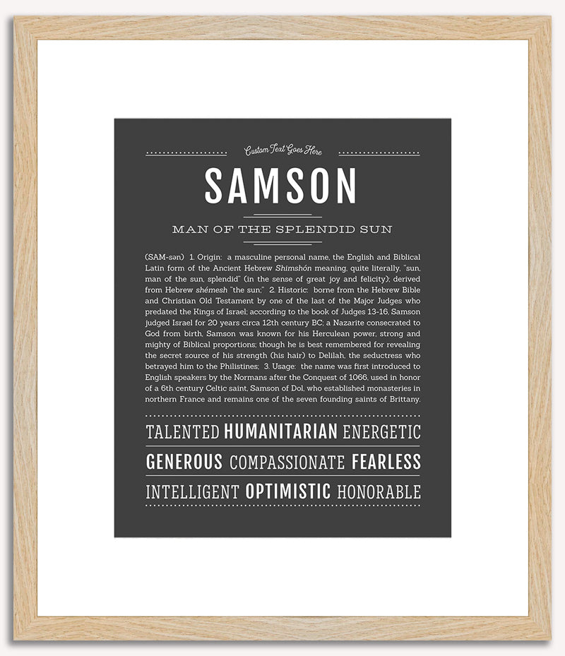 Samson | Name Art Print