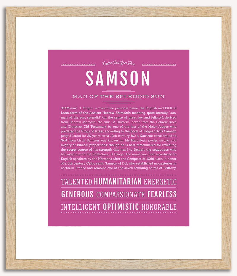 Samson | Name Art Print