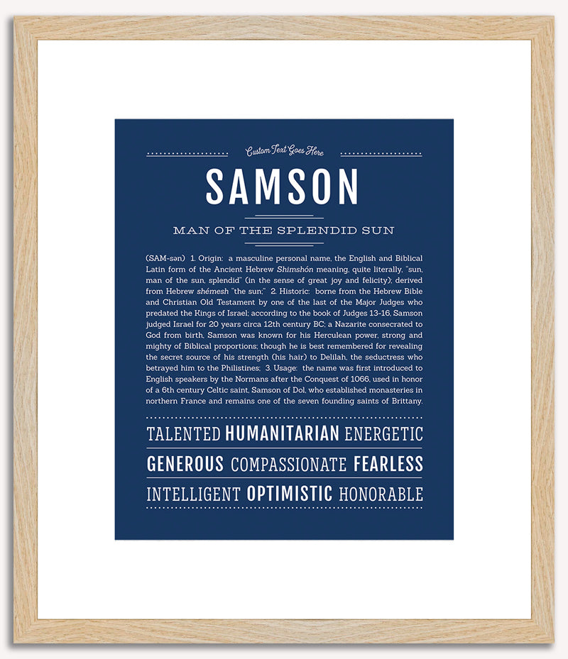 Samson | Name Art Print