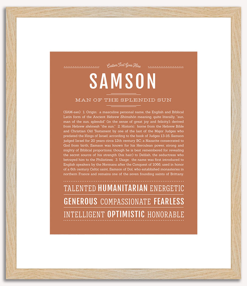 Samson | Name Art Print