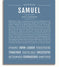 Samuel | Name Art Print – Name Stories