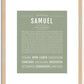 Samuel | Name Art Print