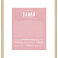 Sanaa | Name Art Print