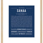 Sanaa | Name Art Print