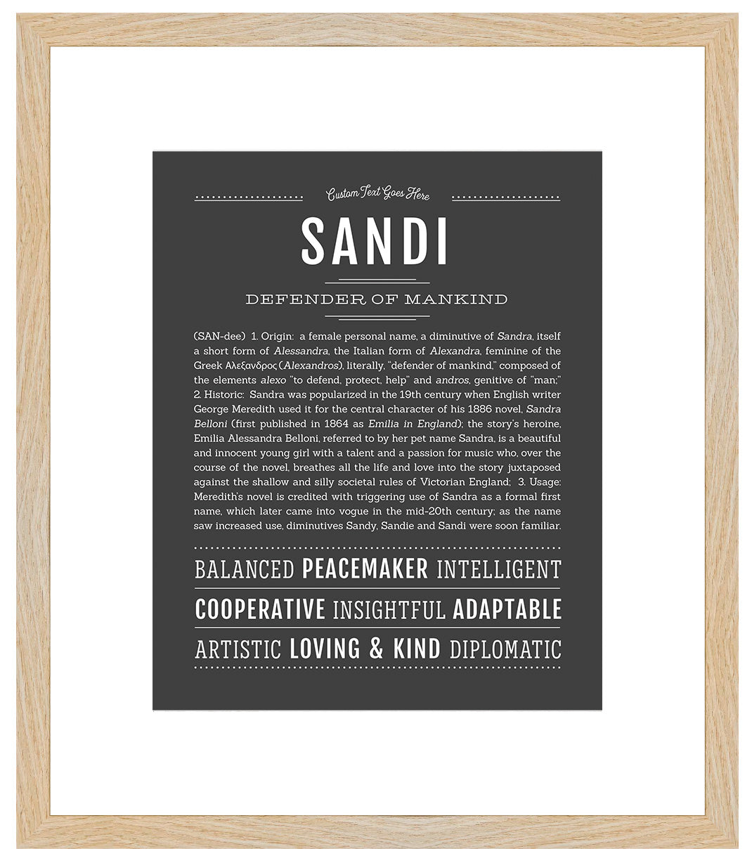 Sandi | Name Art Print