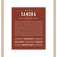 Sandra | Name Art Print