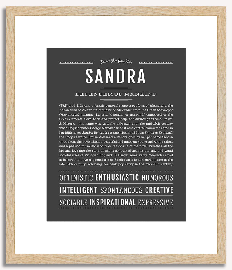 Sandra | Name Art Print