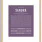 Sandra | Name Art Print