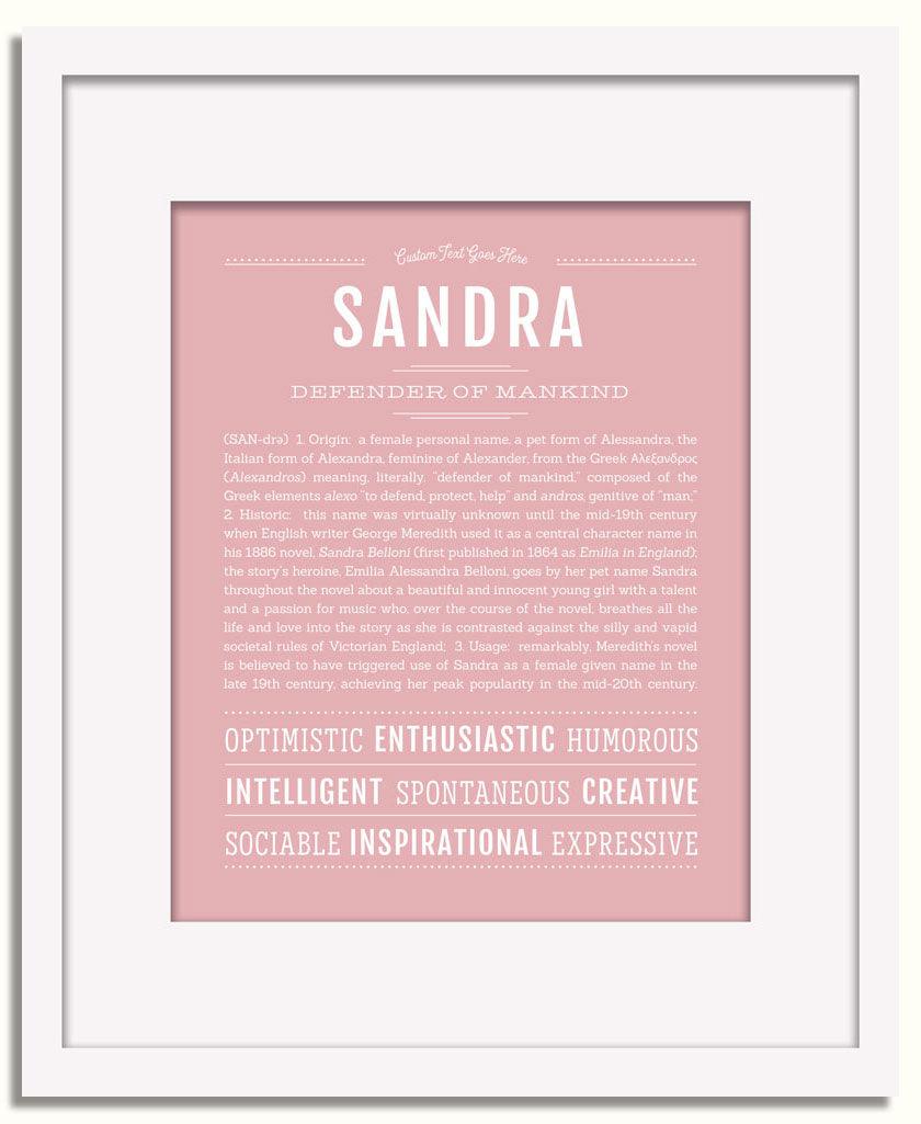 Frame Options | Dusty Rose | White Frame, Matted