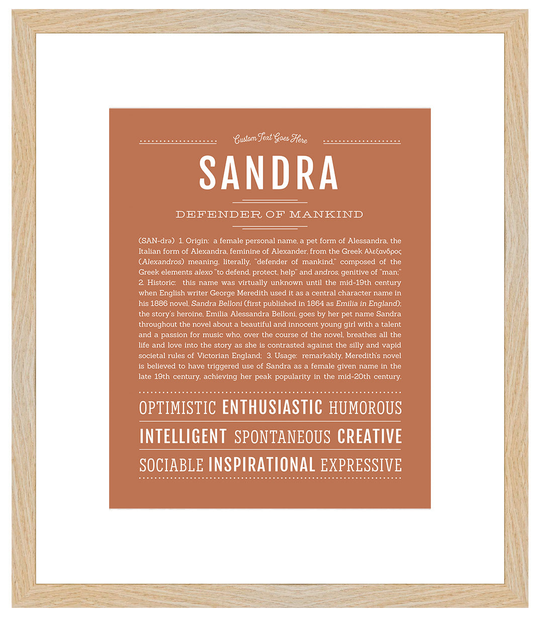 Sandra | Name Art Print