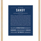 Sandy (female) | Name Art Print