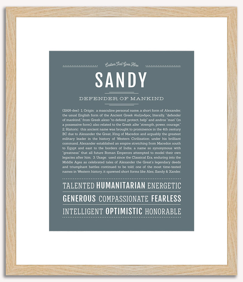 Sandy (male) | Name Art Print