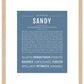 Sandy (female) | Name Art Print