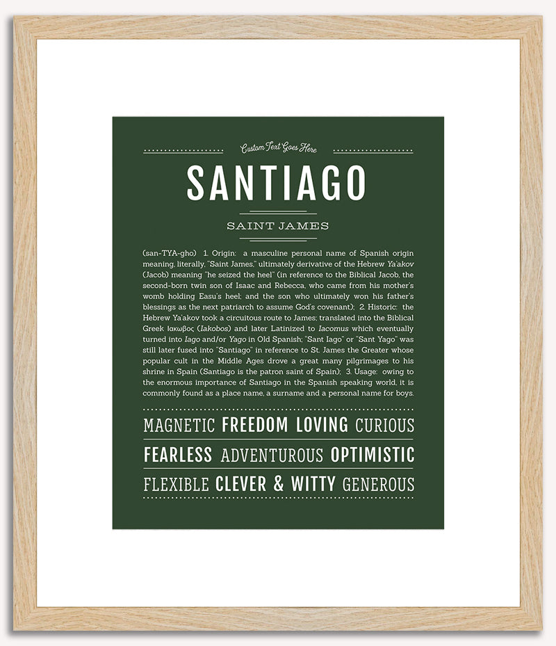 Santiago | Name Art Print