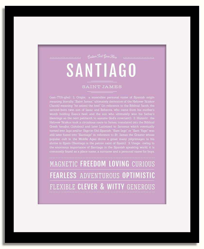 Frame Options | Lilac | Black Frame, Matted