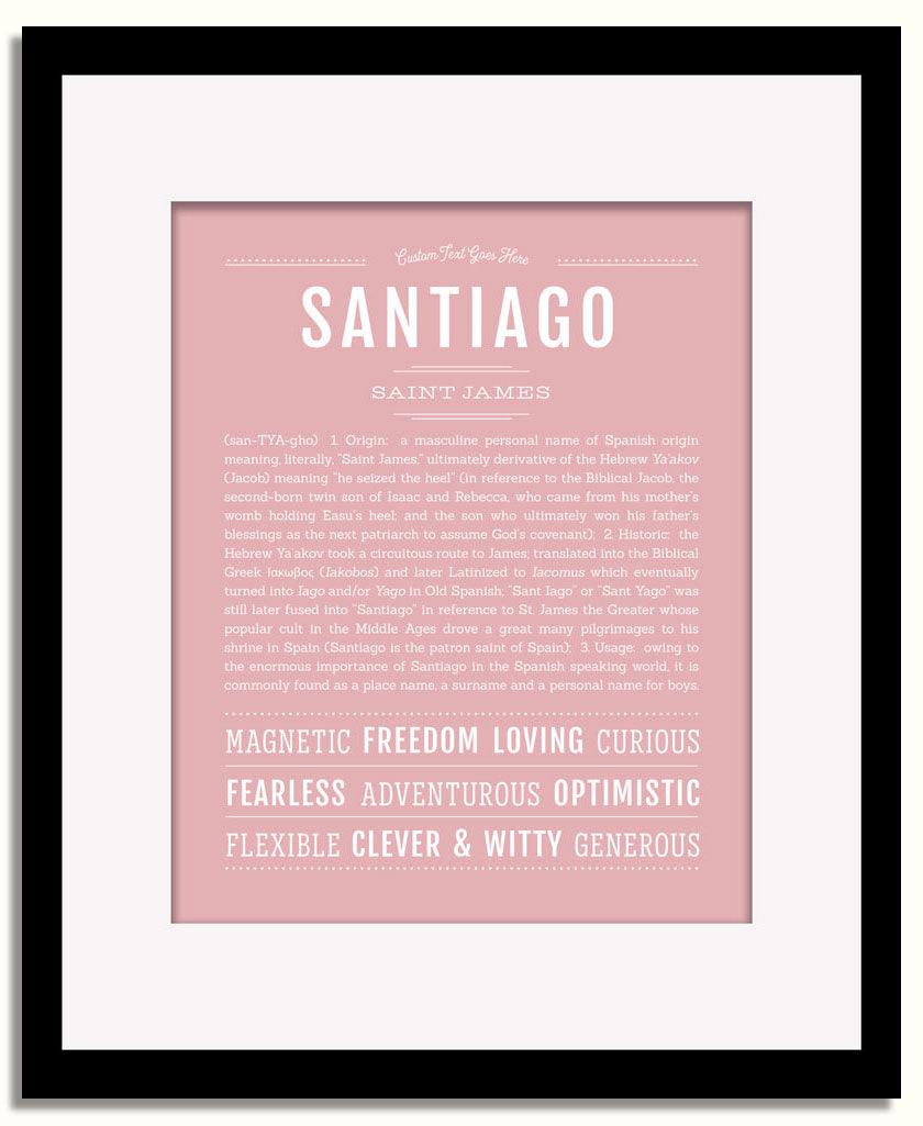 Frame Options | Dusty Rose | Black Frame, Matted