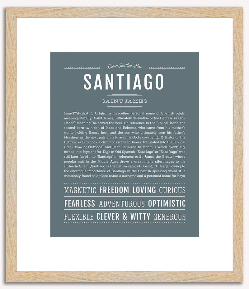 Santiago | Name Art Print