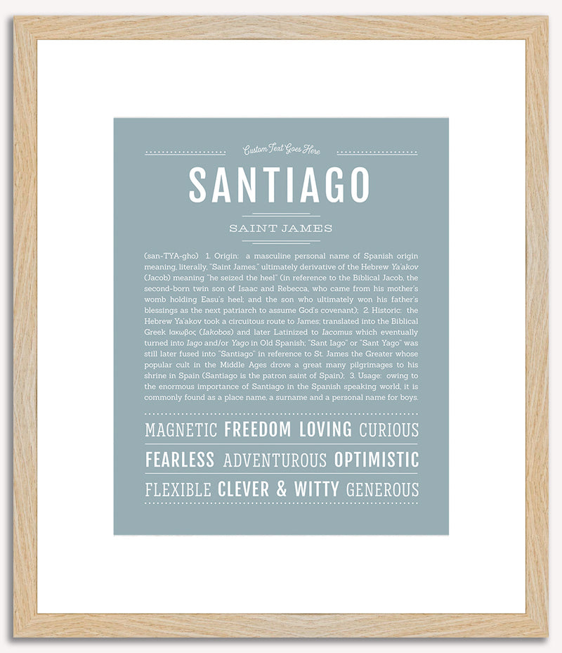 Santiago | Name Art Print