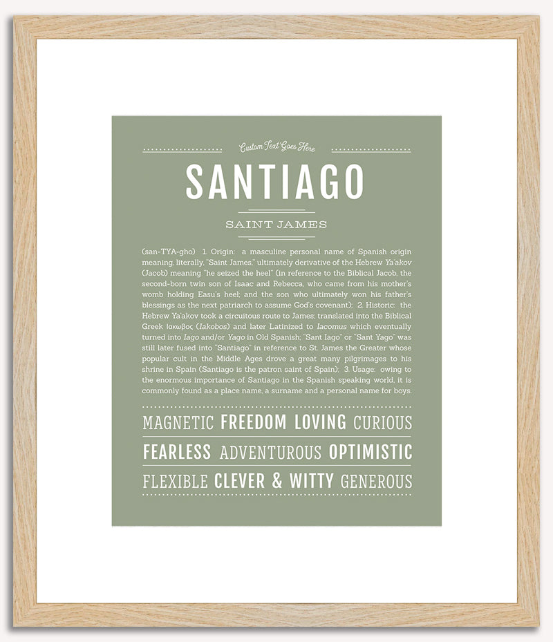 Santiago | Name Art Print