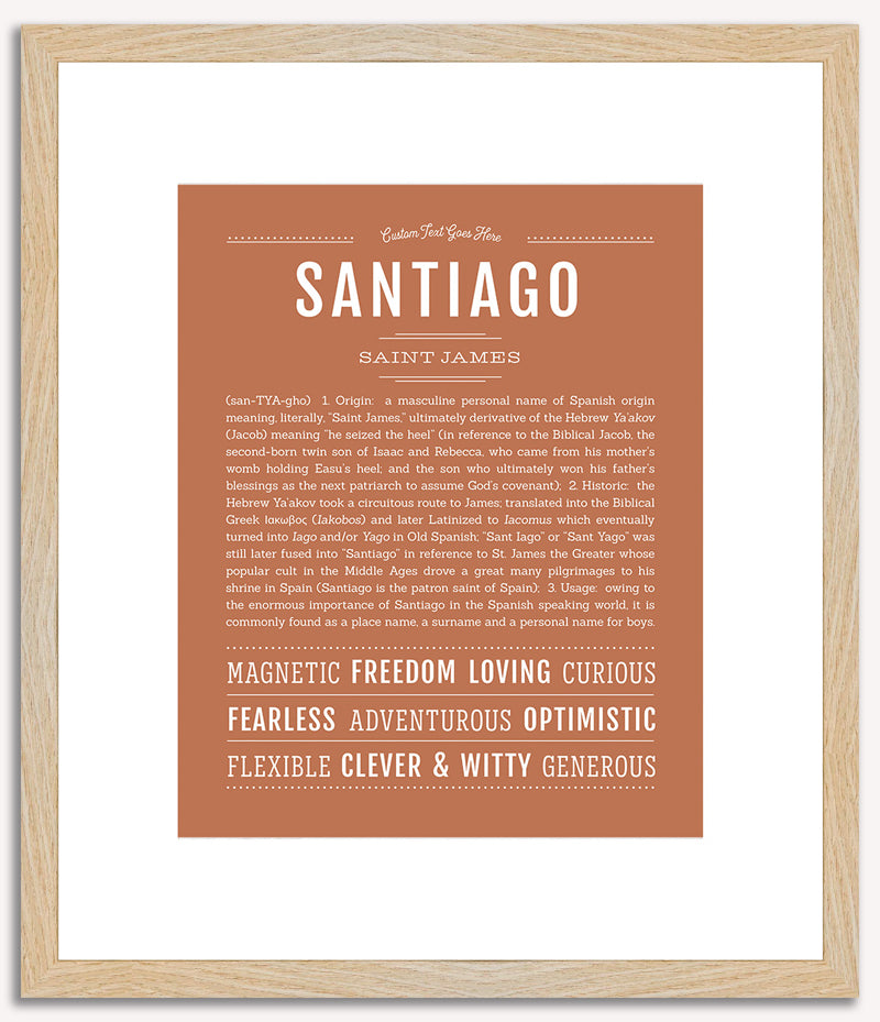 Santiago | Name Art Print