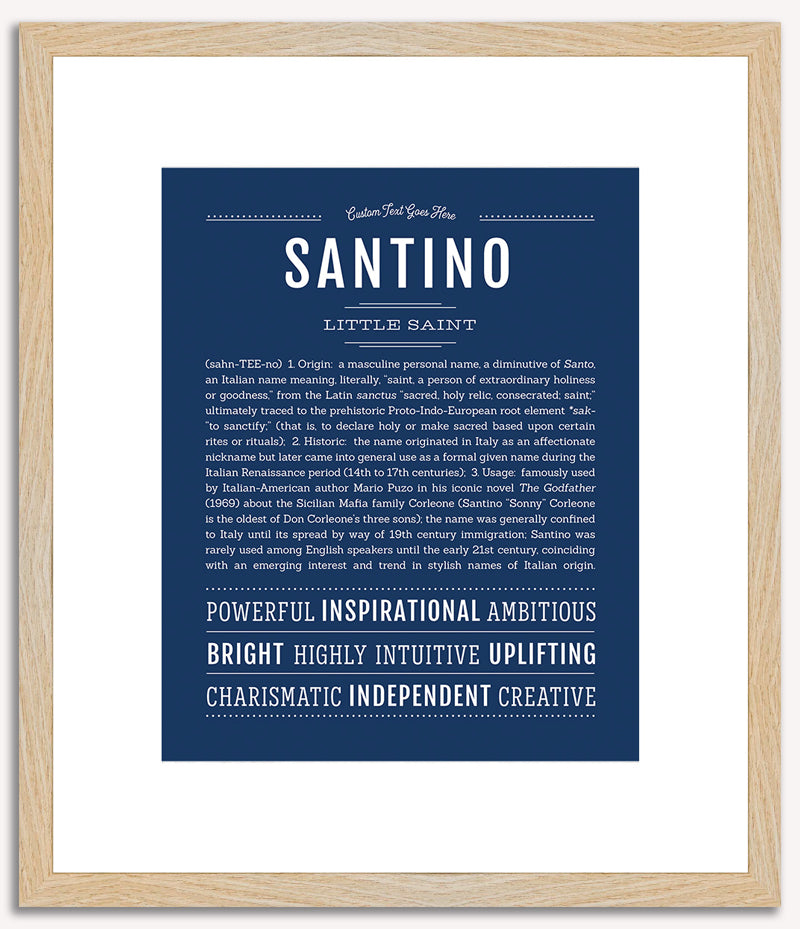 Santino | Name Art Print