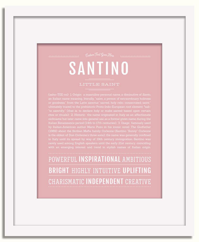 Frame Options | Dusty Rose | White Frame, Matted