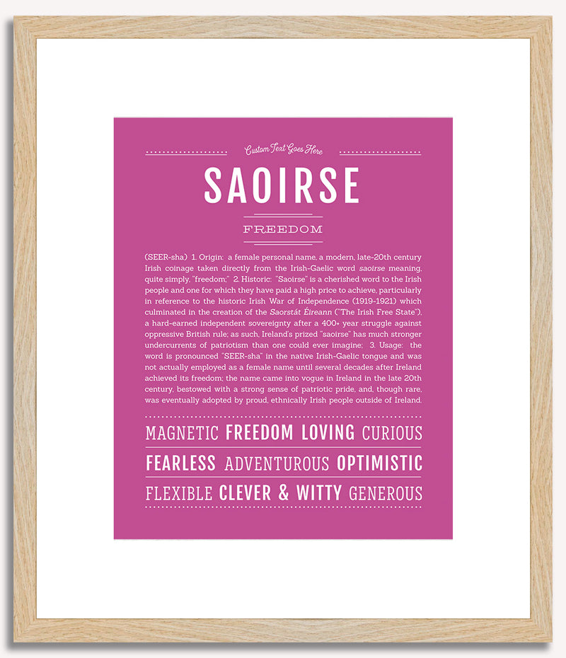 Saoirse | Name Art Print