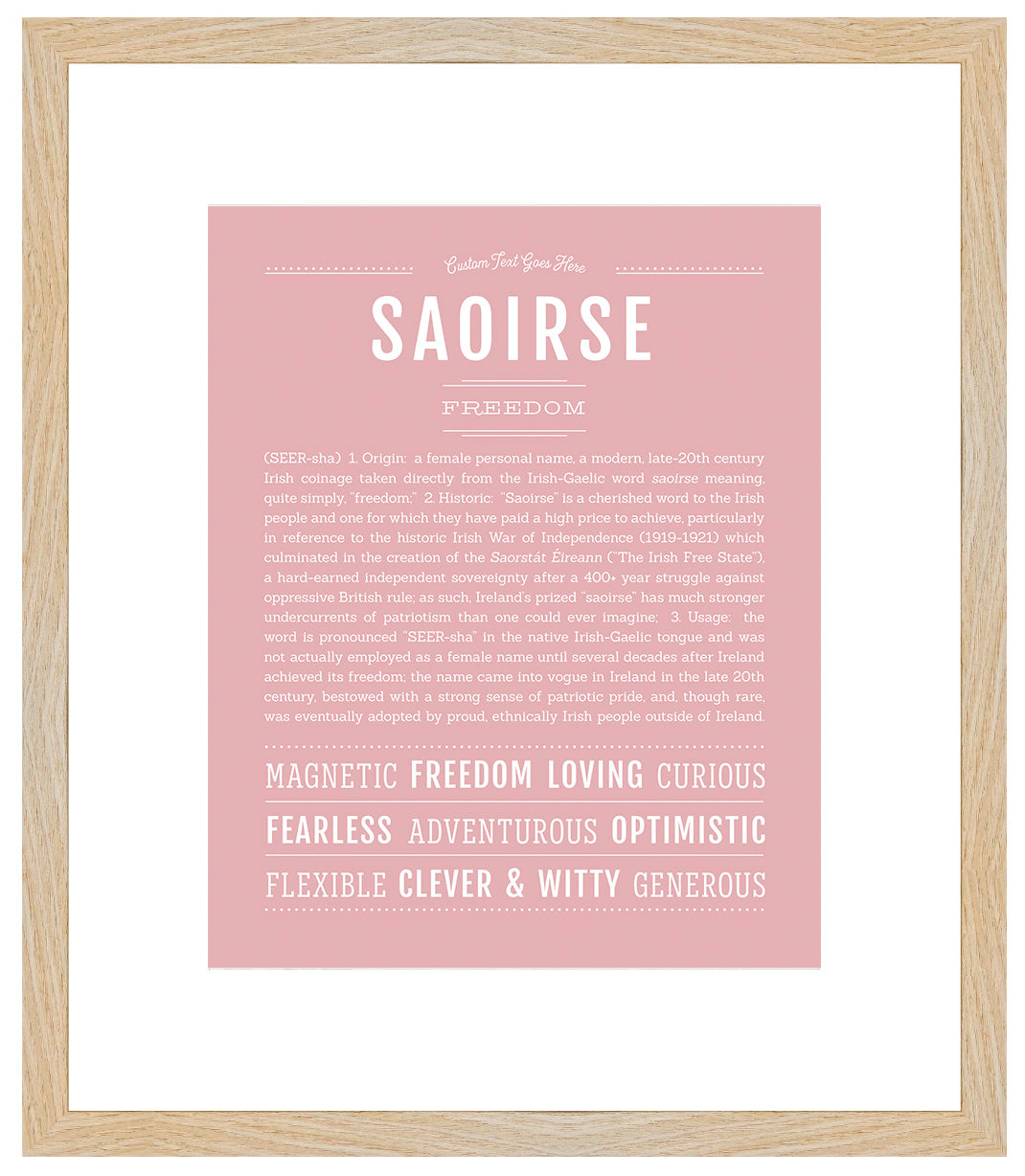 Saoirse | Name Art Print