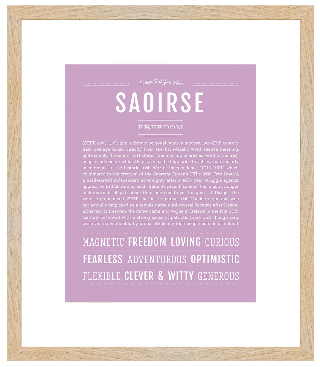 Saoirse | Name Art Print