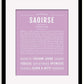 Frame Options | Lilac | Black Frame, Matted