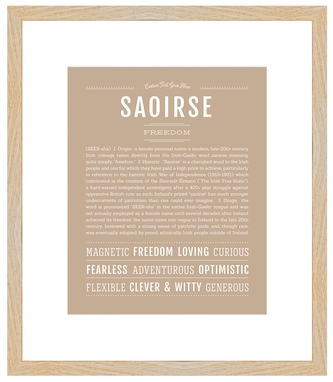 Saoirse | Name Art Print