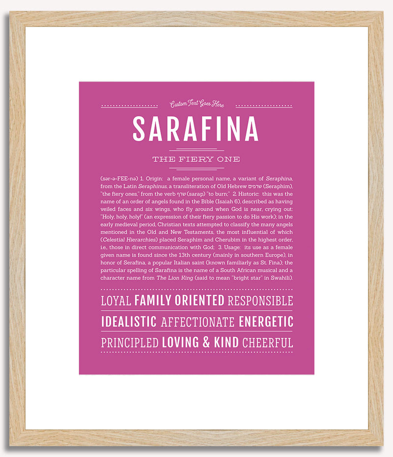 Sarafina | Name Art Print