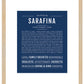 Sarafina | Name Art Print