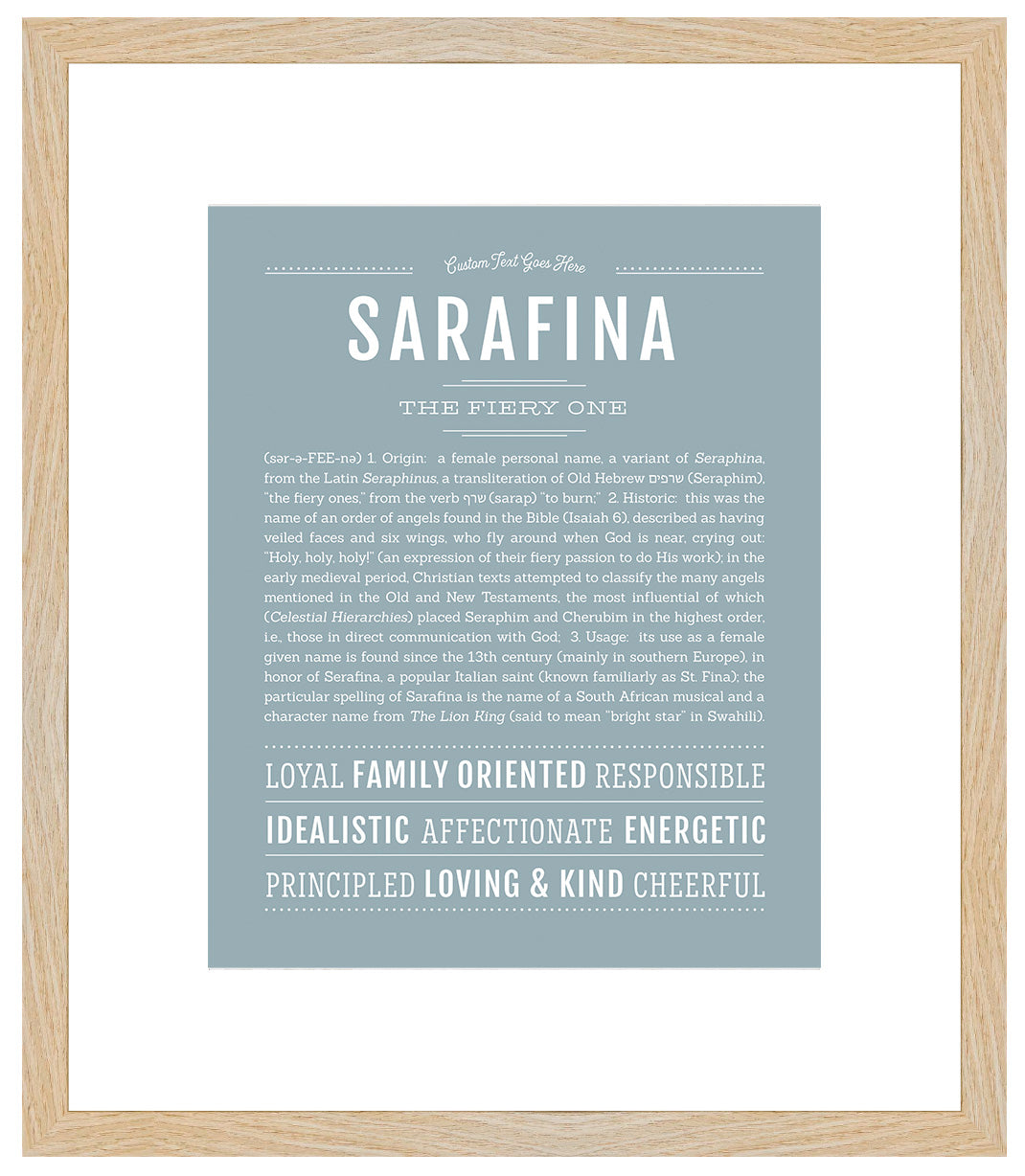 Sarafina | Name Art Print