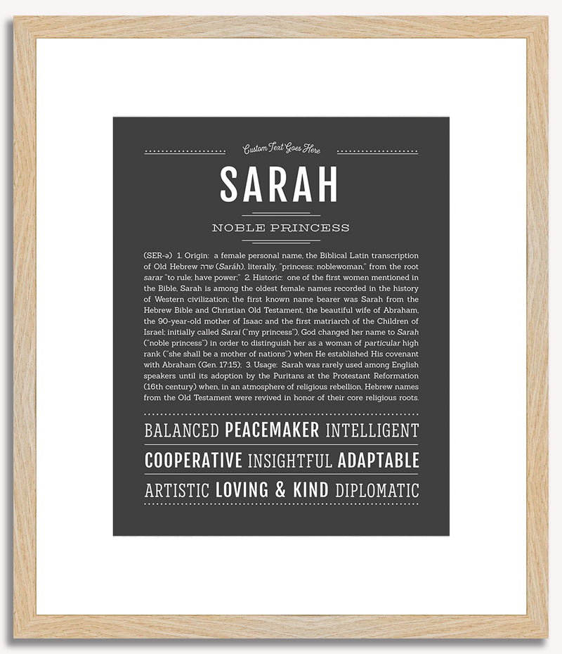 Sarah | Name Art Print