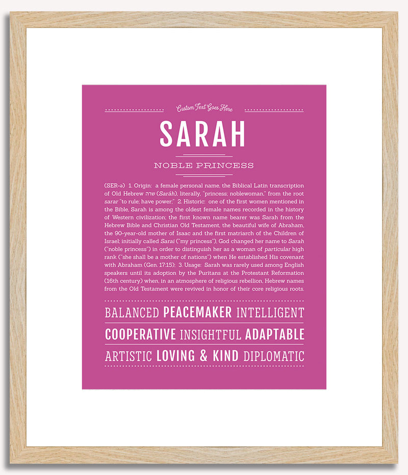 Sarah | Name Art Print