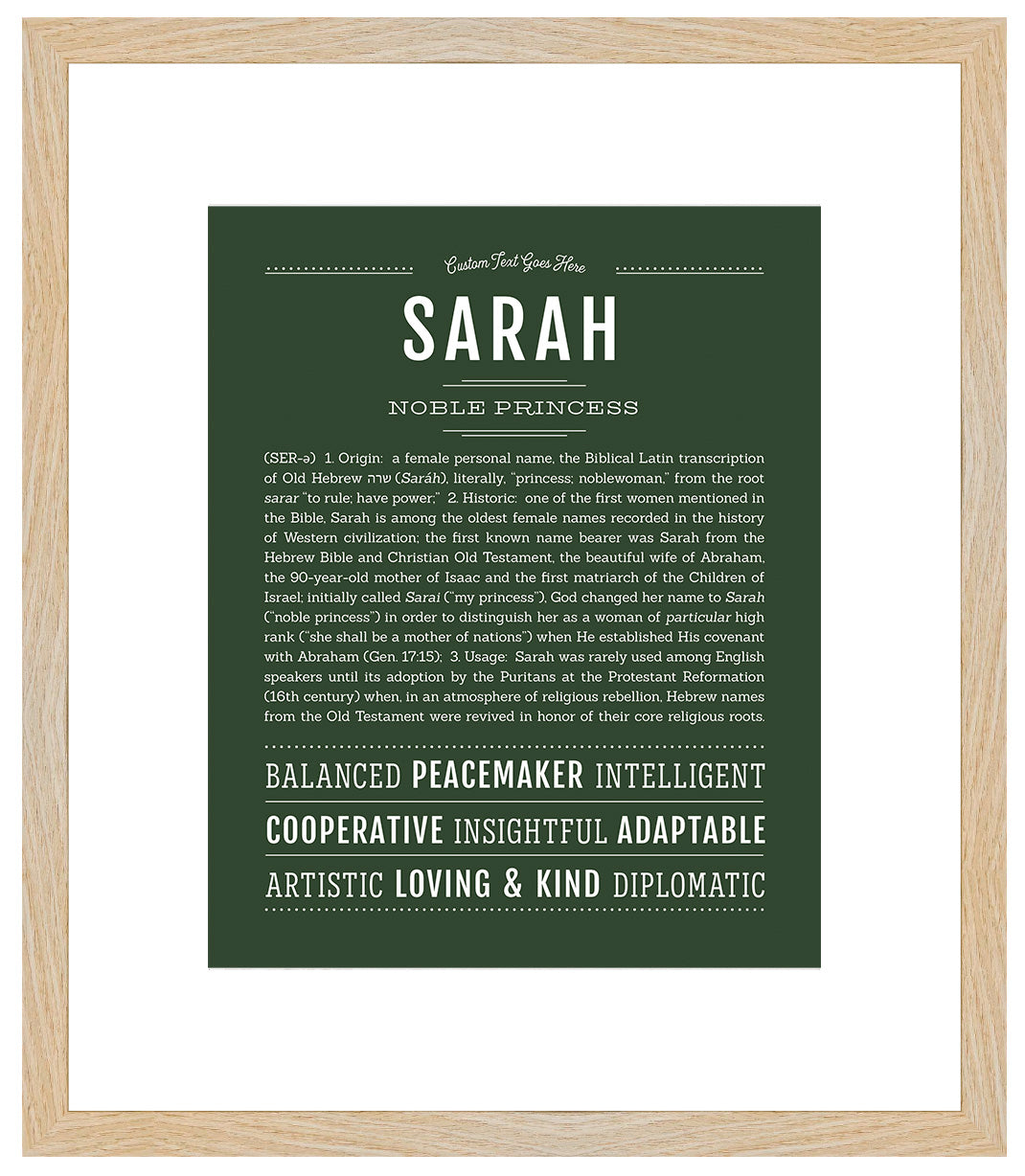 Sarah | Name Art Print