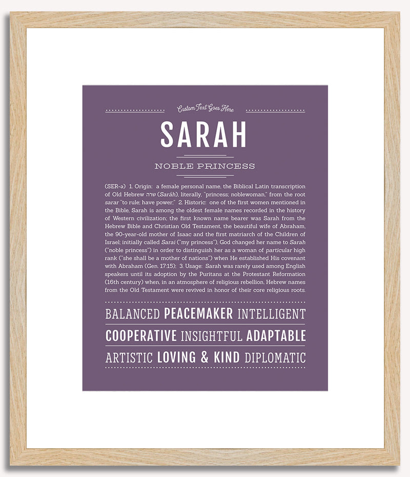 Sarah | Name Art Print