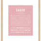 Sarah | Name Art Print