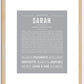 Sarah | Name Art Print