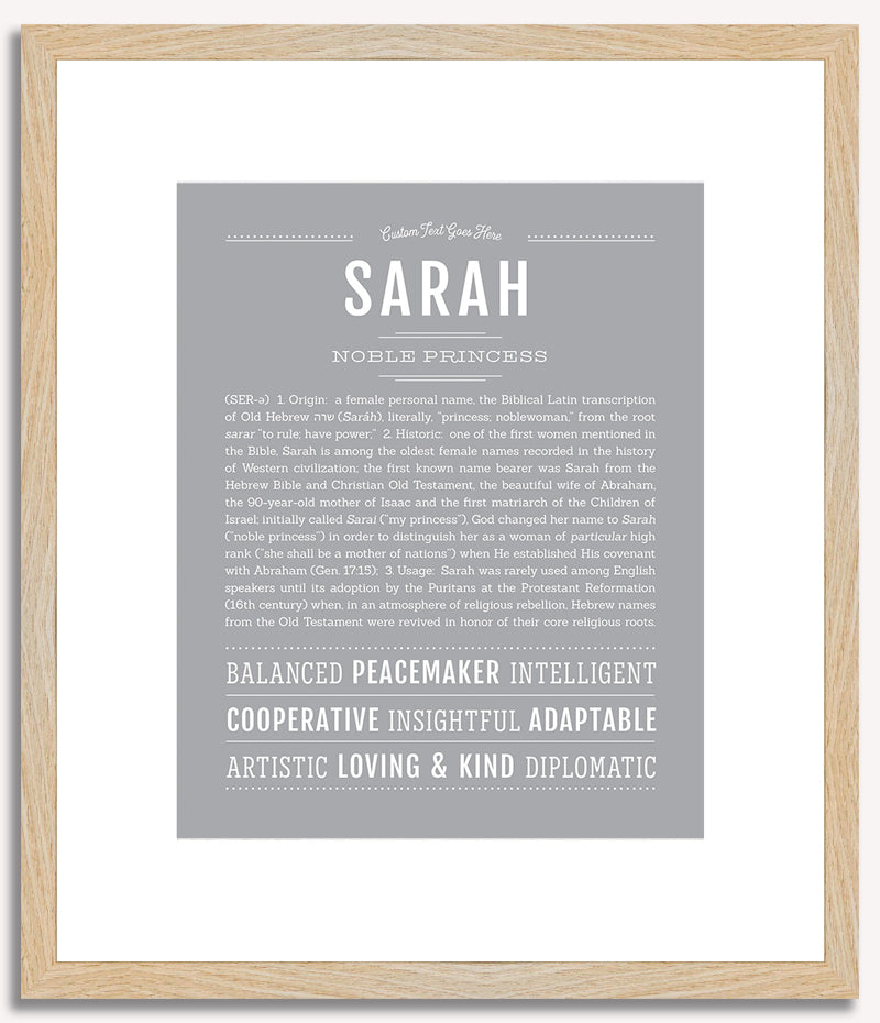 Sarah | Name Art Print