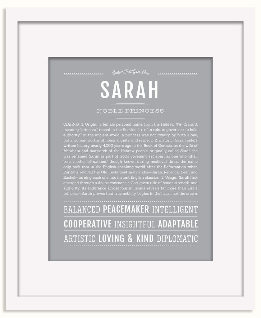 Frame Options | Light Gray | Black Frame, Matted